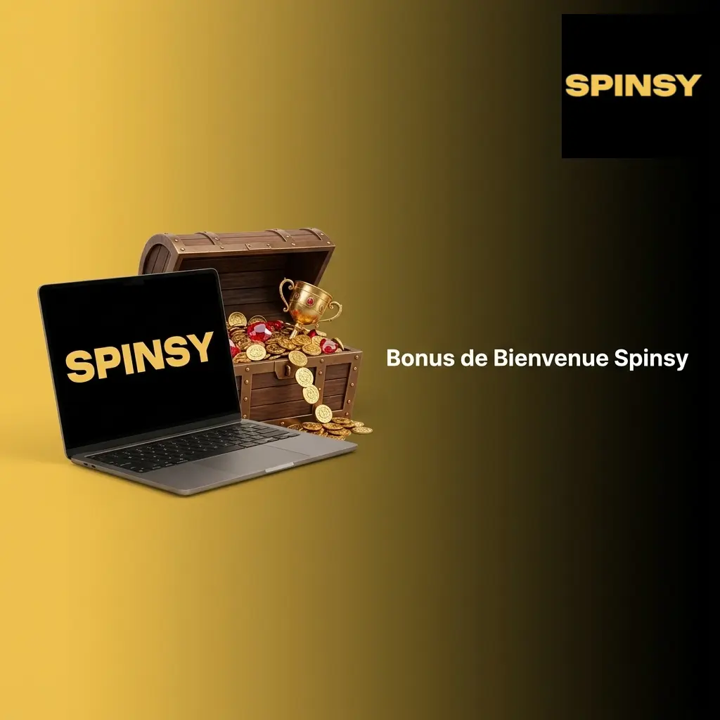 Bonus de bienvenue Spinsy — 100% jusqu'à 500 EUR et 200 tours gratuits