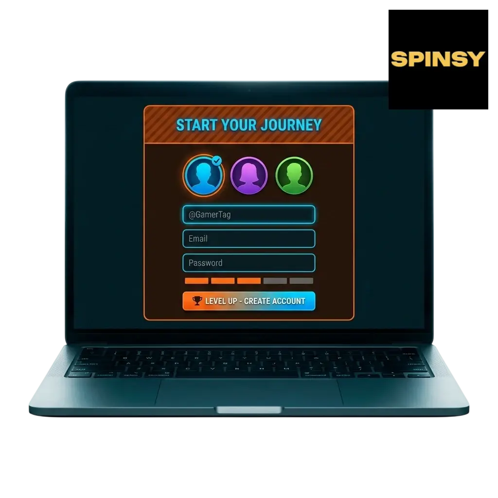 Plateforme de casino en ligne Spinsy — inscription et connexion