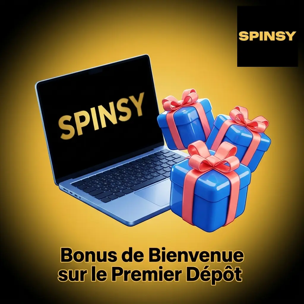 Bonus de bienvenue Spinsy premier dépôt 500 EUR et 200 tours gratuits