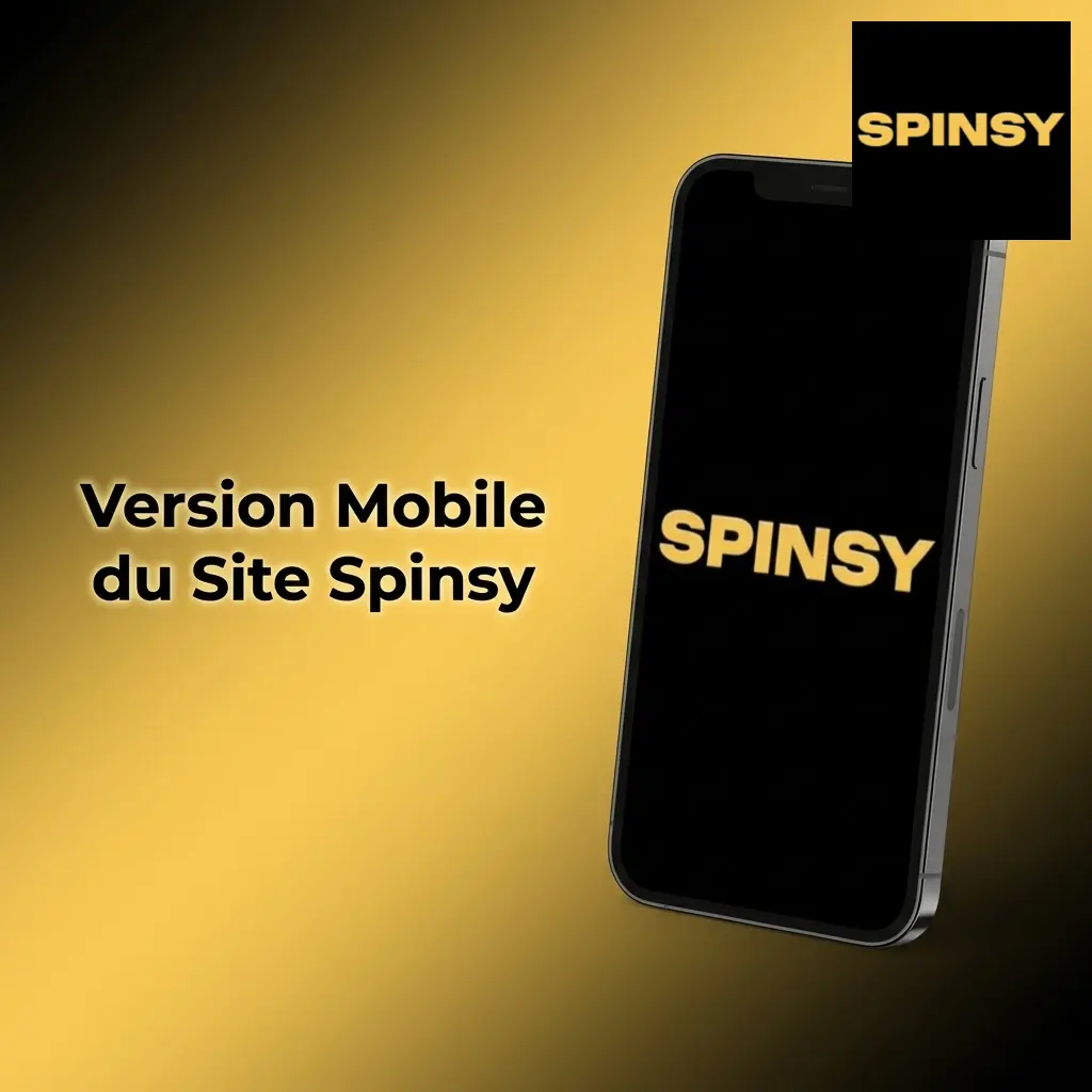 Version mobile du site Spinsy sur smartphone et tablette